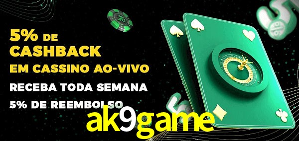 Promoções do cassino ao Vivo ak9game